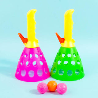 Pop N Catch / Launch and Catch the Ball Perfect for Backyard, Beach, Tailgate | Fun for Kids and Adults 2 Balls (Random Color)