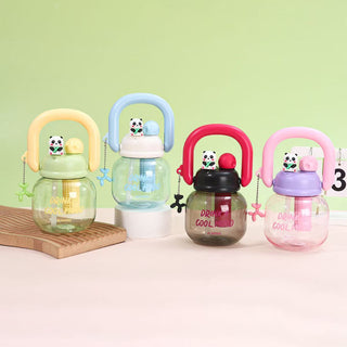 Panda Theme 800 ml Kids Cute Water Bottle With Handle