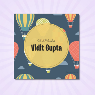 Gift Tag - Hot Air Balloon (48 pcs) (PREPAID ONLY)