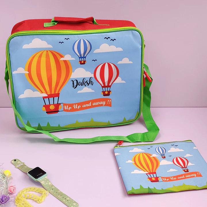 Overnight Bag with Pouch - Hot Air Balloon (PREPAID ONLY)