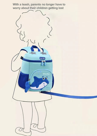 shark design backpack for kids