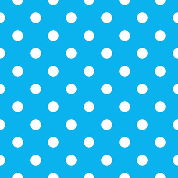 Beautiful Colorful Blue & White Doted printed Gift Wrap- Pack of 10