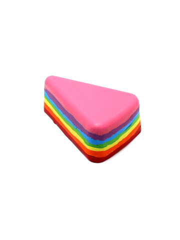 Rainbow Cake Slice Design Crayons 1pc