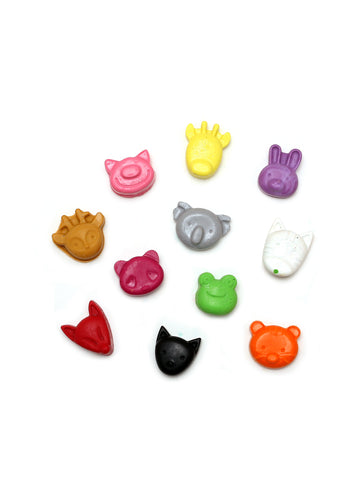 Animal Head Design Crayons Set Pack of 11