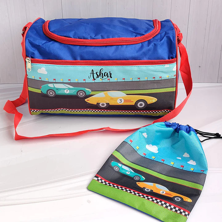 Travel Bag with Pouch - Sports Car (PREPAID ONLY)