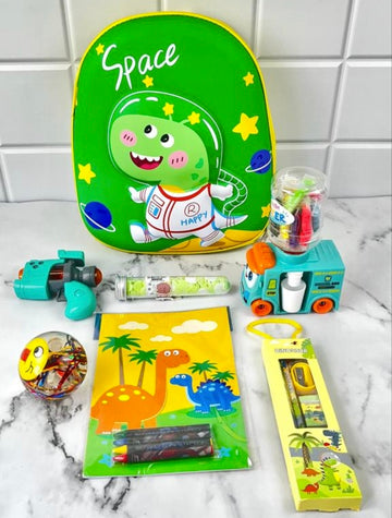 Dino Delight Backpack Hamper