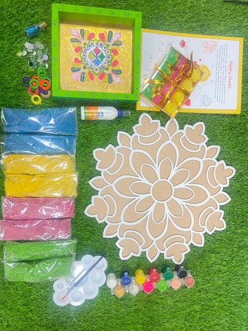 Diwali DIY Flower Rangoli & Frame Decoration Kit