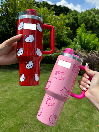 Premium Quality Hello Kitty Design Stanley 1.18ml Tumbler for Kids