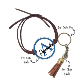Key Chain Rakhi - Initial Alphabet (PREPAID ONLY)