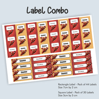 Labels Combo - Ironman (PREPAID ORDER) (Dispatch in 5-6 Days)