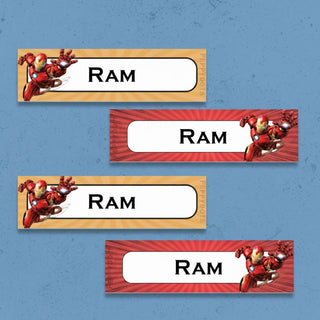 Waterproof Labels - Ironman - Pack of 88 labels - PREPAID ONLY