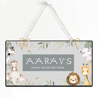 Personalised Door Sign - Jungle Kingdom (PREPAID ONLY) (Dispatch in 5-6 Days)
