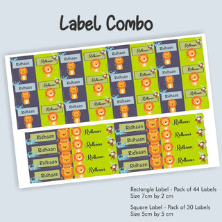 Label Combo - Jungle Friends (PREPAID ORDER) (Dispatch in 5-6 Days)