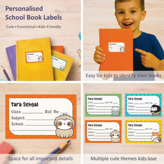 Personalized School Book Labels - Kawaii Cuties (PREPAID ORDER)