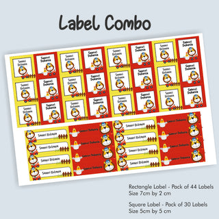 Label Combo -Lion on Tractor (PREPAID ORDER) (Dispatch in 5-6 Days)