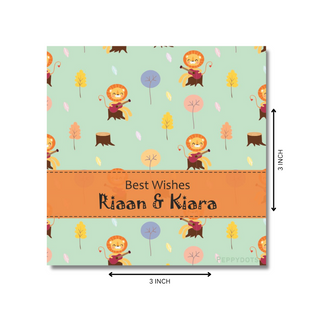 Gift Tag - Lion Playing Guitar (48 pcs) (PREPAID ONLY) (Dispatch in 5-6 Days)