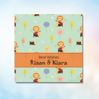 Gift Tag - Lion Playing Guitar (48 pcs) (PREPAID ONLY) (Dispatch in 5-6 Days)