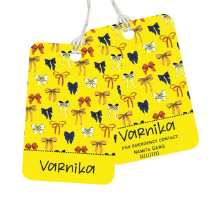 Bag Tag - Little Bows - Pack of 2 Tags - PREPAID ONLY (Dispatch in 5-6 Days)