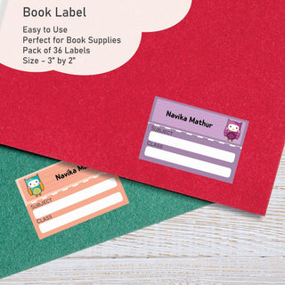 Personalised Book Labels - Little Hoots (PREPAID ORDER)