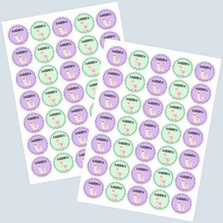 Round Waterproof Labels - Llama (77 pcs) (PREPAID ONLY) (Dispatch in 5-6 Days)