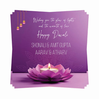 Diwali Gift tags - Lotus Lights (PREPEAID ONLY) Dispatch in 5-6 Days
