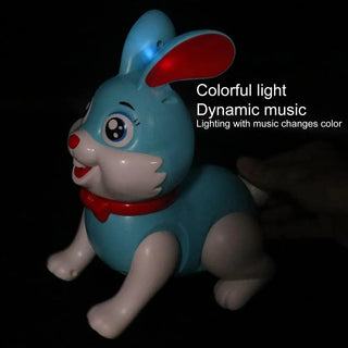 Rabbit Walking Toy with Flashing Lights and Musical Fun for Babies (Random Colour)