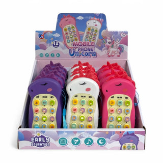 Unicorn Design Musical Phone – Fun Toy for Kids (Random Color)