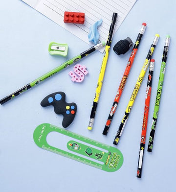 Game World-Themed Stationery Set for Kids