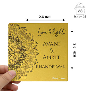 Golden Gift Tag - Mandala (PREPAID) (Dispatch in 5-6 Days)