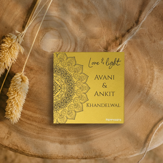 Golden Gift Tag - Mandala (PREPAID) (Dispatch in 5-6 Days)