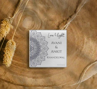 Silver Gift Tag- Mandala (PREPAID ONLY) (Dispatch in 5-6 Days)