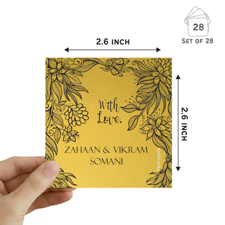 Golden Gift Tag - Mandala Frame (PREPAID) (Dispatch in 5-6 Days)