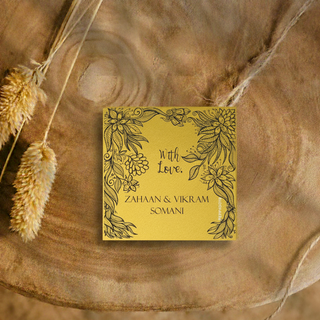 Golden Gift Tag - Mandala Frame (PREPAID) (Dispatch in 5-6 Days)