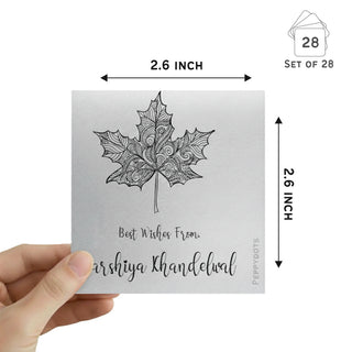 Silver Gift Tag - Maple Leaf (PREPAID)