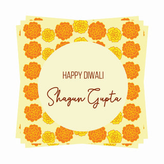 Diwali Gift tags - Marigold  Magic (PREPEAID ONLY) Dispatch in 5-6 Days