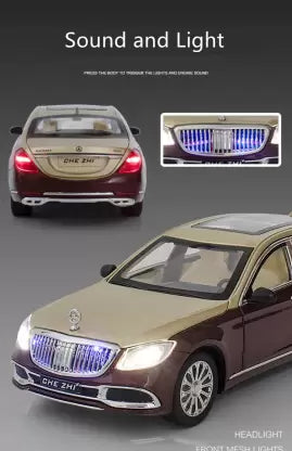 Premium Quality Die Cast Bugatti Simulation Pull Back Sports Toy Car (Mercedes Maybach)