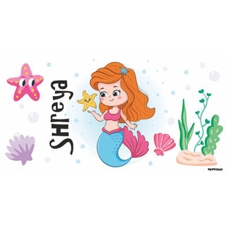 Personalised Water bottle - Mermaid (PREPAID ONLY)