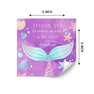 Thank you Labels - Mermaid (24pcs) (PREPAID ONLY)