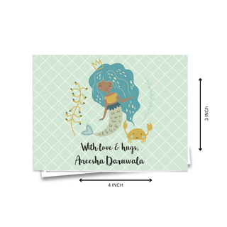 Personalised Gift Notecard - Mermaid Love (18pcs) (PREPAID ONLY) (Dispatch in 5-6 Days)