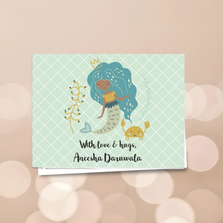 Personalised Gift Notecard - Mermaid Love (18pcs) (PREPAID ONLY) (Dispatch in 5-6 Days)