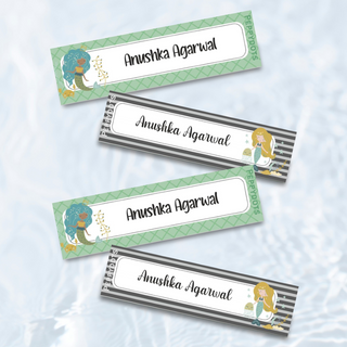 Waterproof Labels - Mermaid Love - Pack of 88 labels - PREPAID ONLY