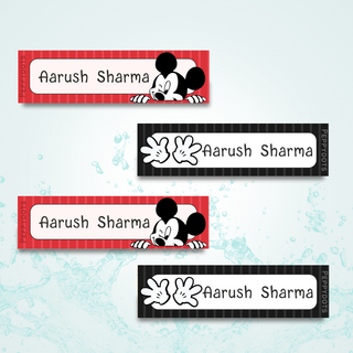 Waterproof Labels - MICKEY MOUSE -  Pack of 88 labels - PREPAID ONLY