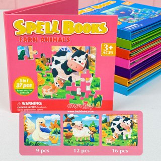 Mini Spell Books 3-in-1 Puzzle Book for Kids | Ages 3+ (Random)