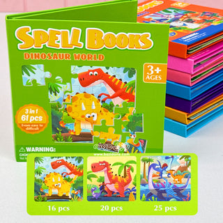 Mini Spell Books 3-in-1 Puzzle Book for Kids | Ages 3+ (Random)