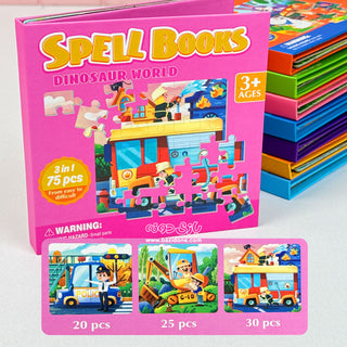 Mini Spell Books 3-in-1 Puzzle Book for Kids | Ages 3+ (Random)