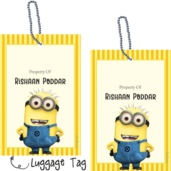 Luggage Tags -Minions- Pack of 2 Tags - PREPAID ONLY