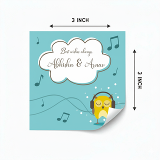 Gift Labels - Musical Owl (24pcs) (PREPAID ONLY) (Dispatch in 5-6 Days)