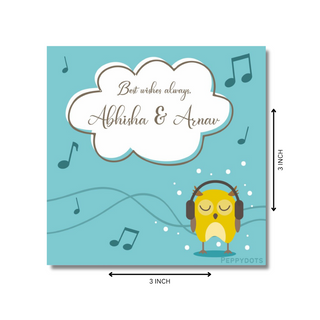 Gift Tag - Musical Owl (48 pcs) (PREPAID ONLY)