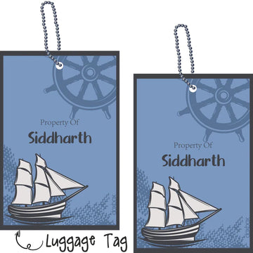 Luggage Tags - Nautical - Pack of 2 Tags - PREPAID ONLY