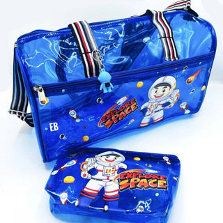 Cute Design Transparent Duffle Bag with Pouch